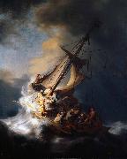 Rembrandt Peale Storm on the Sea of Galilee oil painting artist